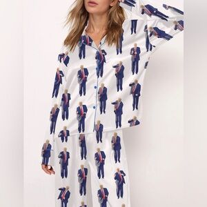 Trump pajamas set women’s multiple sizes size small and size large nwt